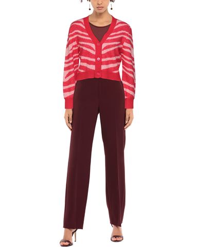 Woman Cardigan Red Size L Wool, Mohair wool, Nylon