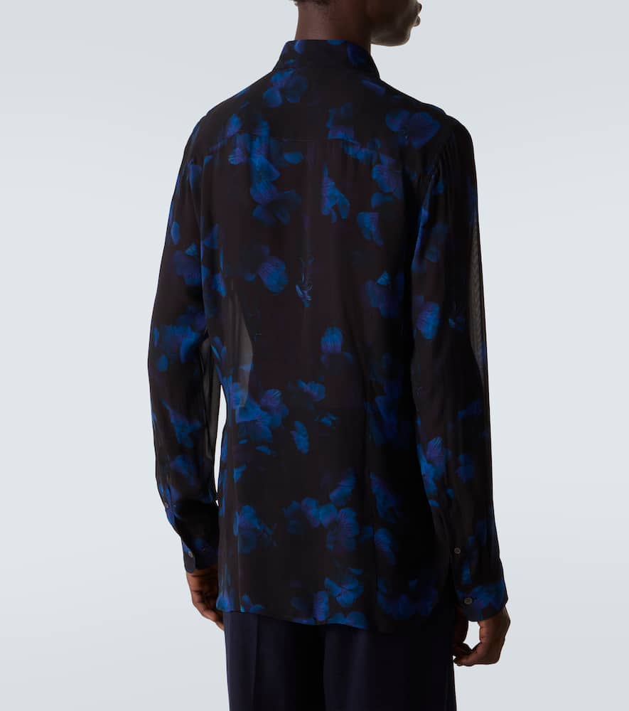 Sheer floral shirt