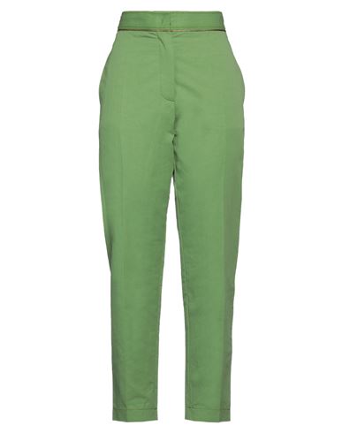 Forte_forte Woman Pants Light green Size 2 Cotton, Linen