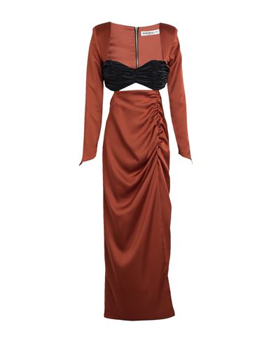 Woman Maxi dress Tan Size 4 Polyester, Elastane