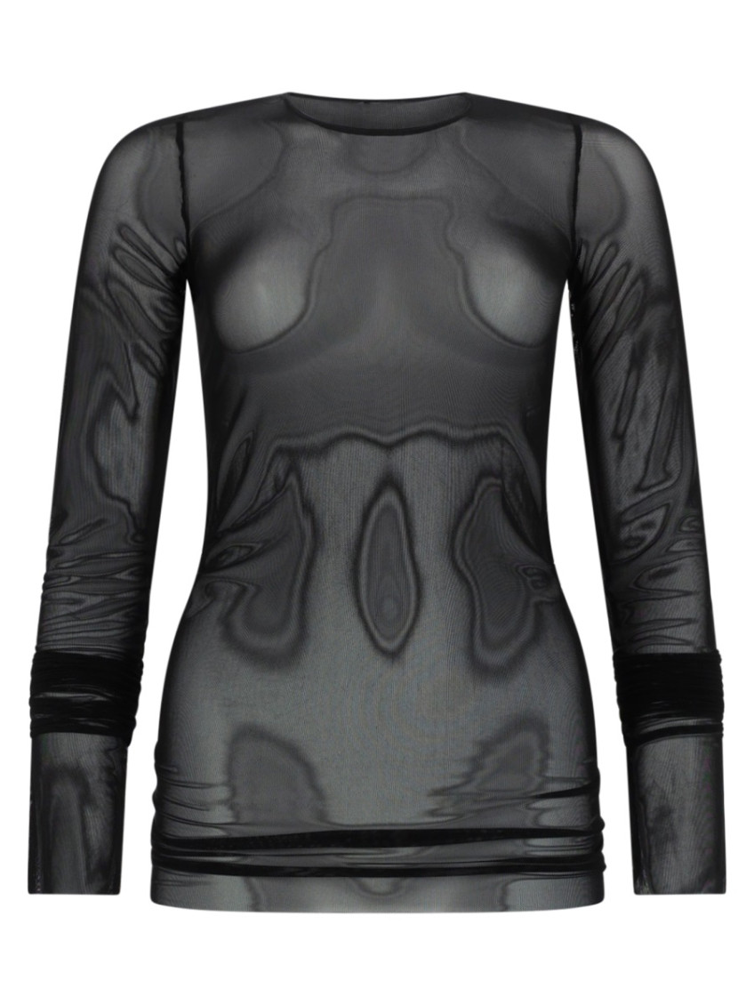 Black Solid Round Neck T-Shirt