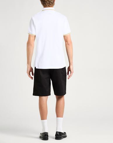 Man Polo shirt White Size L Cotton