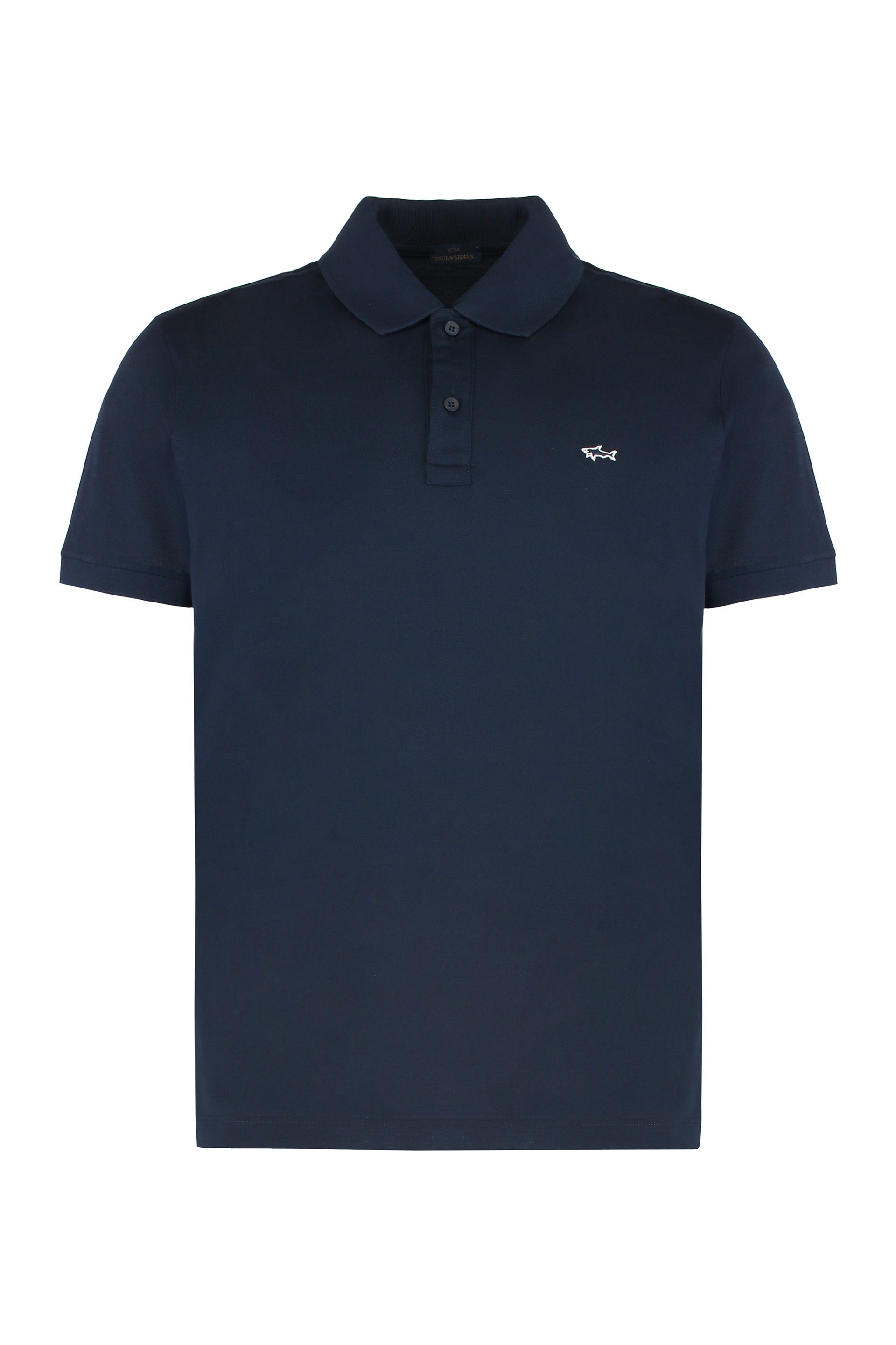 Cotton Piqué Polo Shirt — Blue