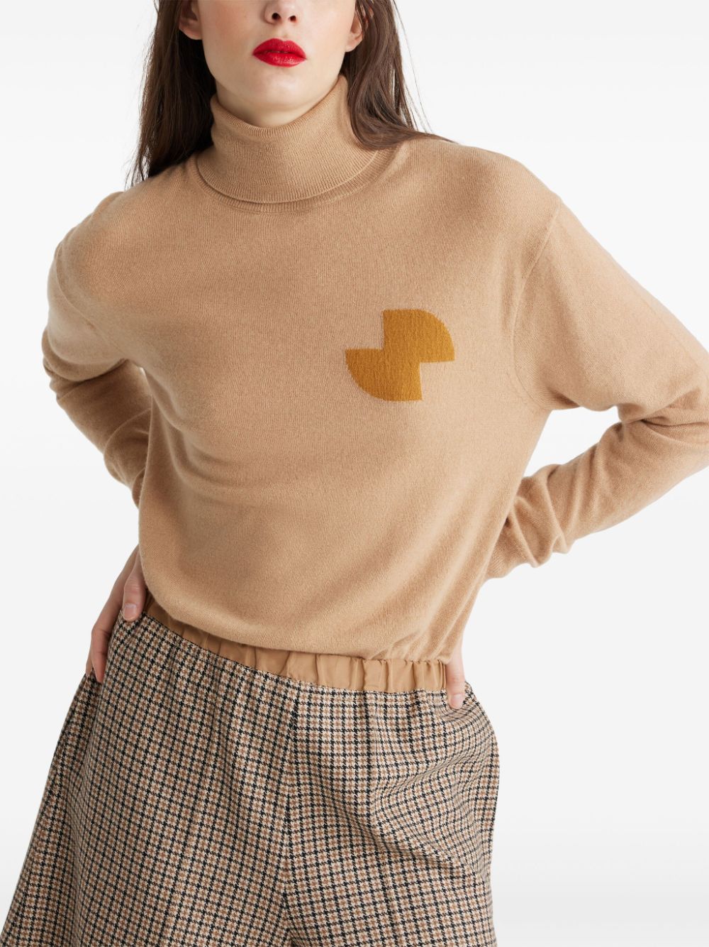 JP roll-neck sweater - Brown