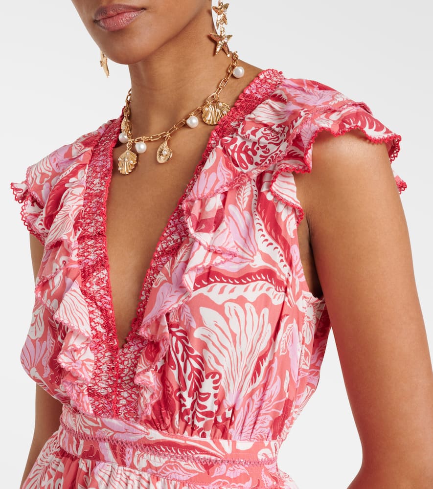 Carol floral satin minidress