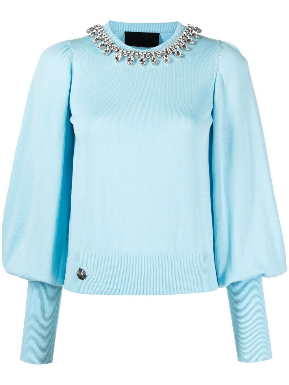 Rhinestone-embellished jumper - Yellow