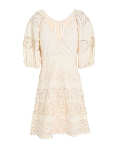 Woman Mini dress Cream Size 10 Cotton