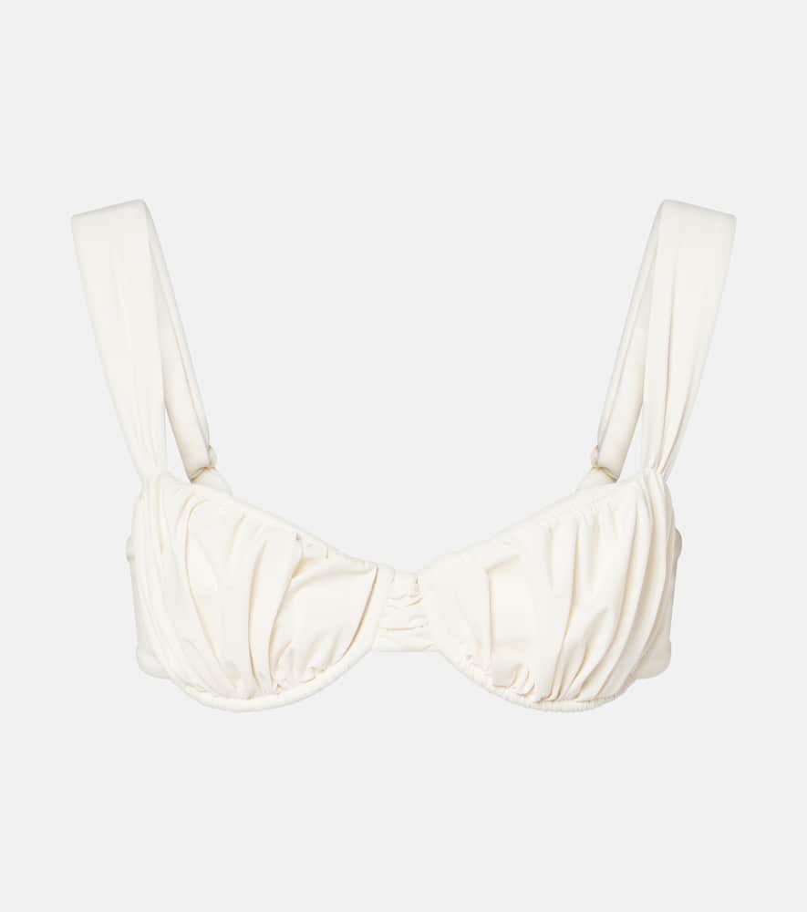 Faithfull Emily ruched bikini top
