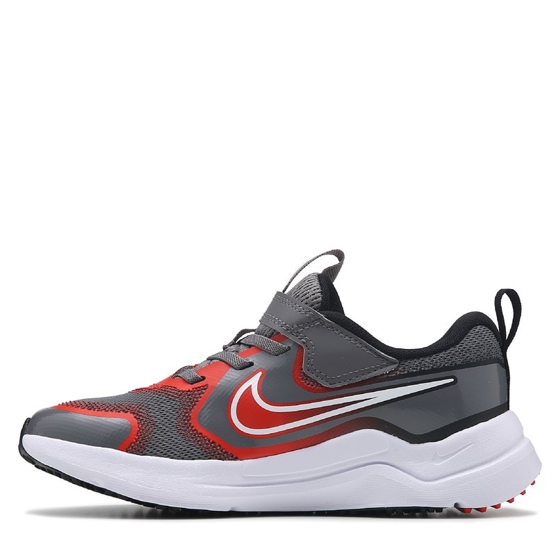 Kids' Cosmic Runner Running Shoe Little Kid Shoes (Grey/Red)