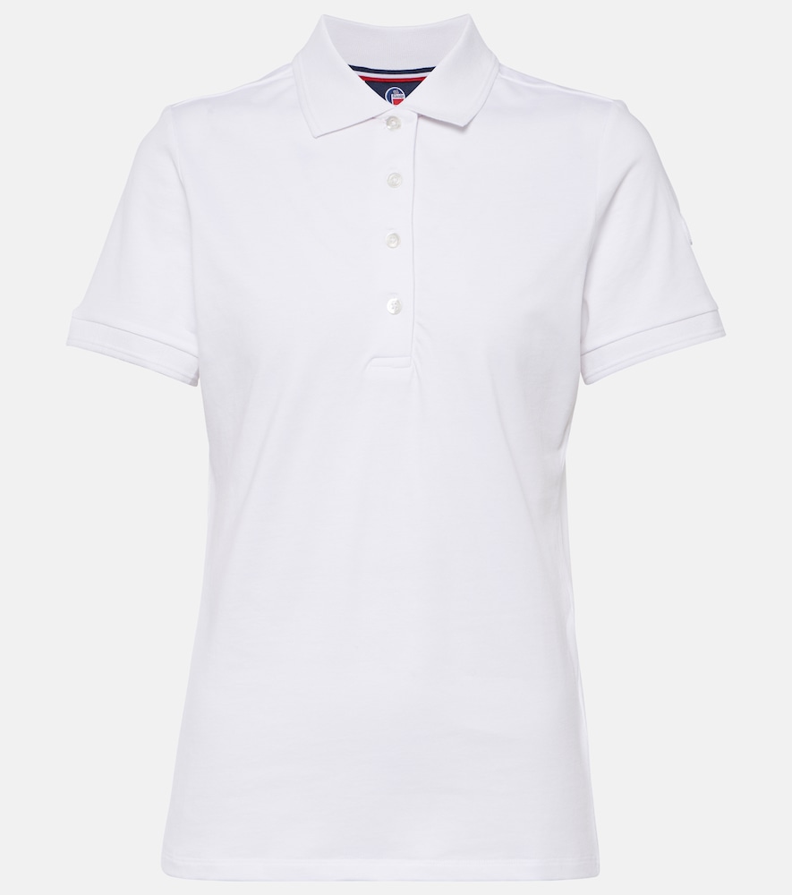 Agathe cotton-blend polo shirt