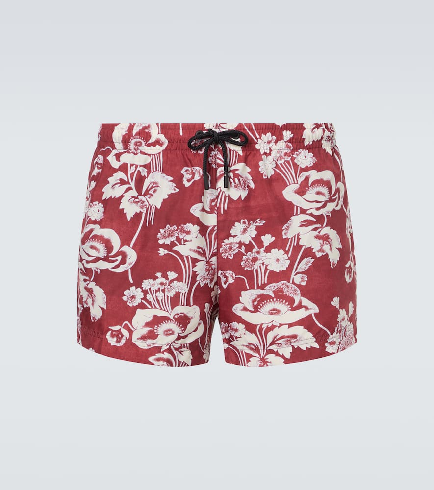 Printed swim trunks