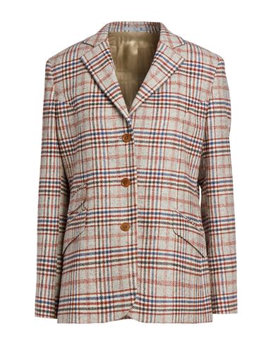 Woman Blazer Beige Size 4 Virgin Wool