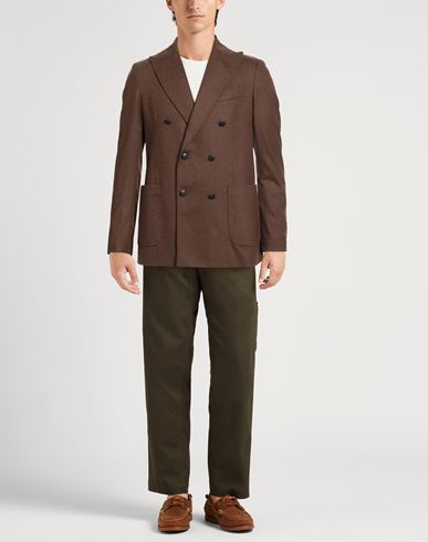 Man Blazer Brown Size 42 Wool, Cashmere