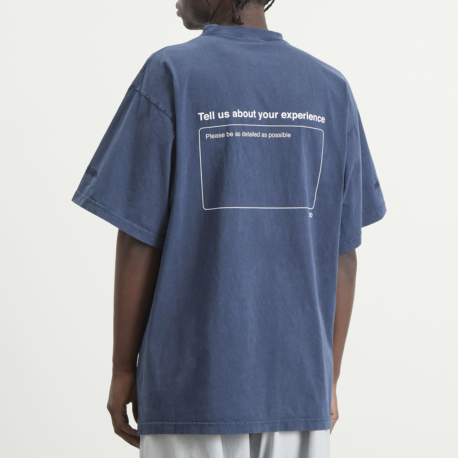 Men's Top Rating Printed T-Shirt Washed Navy