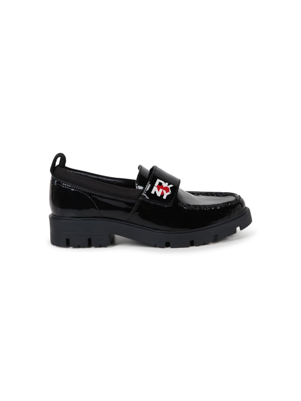 Penny-slot patent-leather loafers - Black