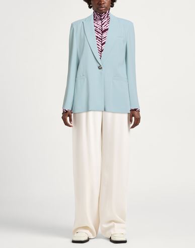 Woman Blazer Sky blue Size 6 Viscose, Elastane