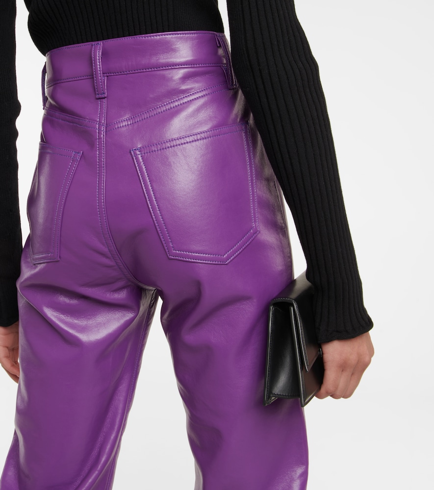 Agolde 90s Pinch high-rise faux leather pants