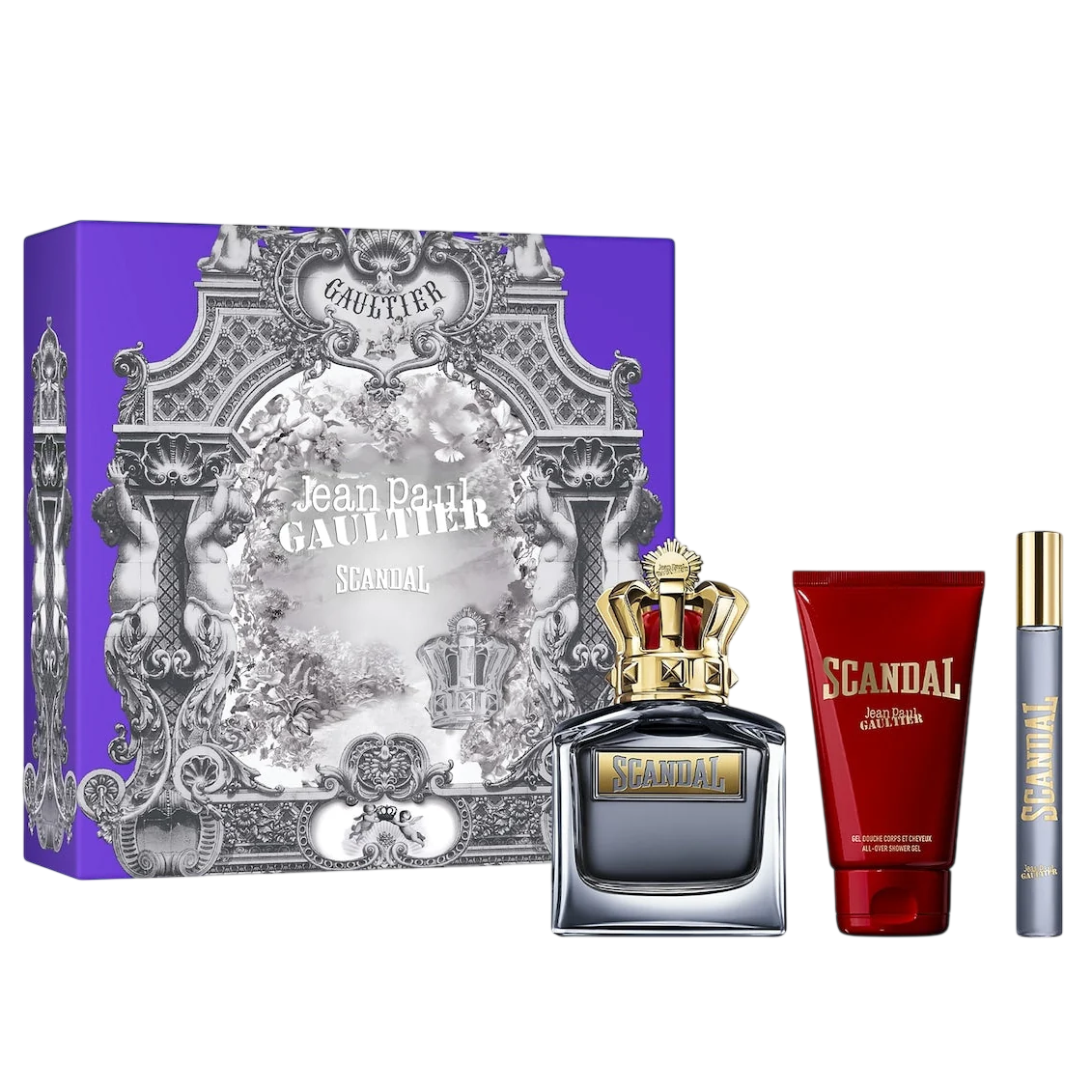 Set Jean Paul Gaultier: Scandal Pour Homme, Eau De Toilette, Per Uomo, 100 ml + Scandal Pour Homme, Eau De Toilette, Per Uomo, + Scandal Pour Ho