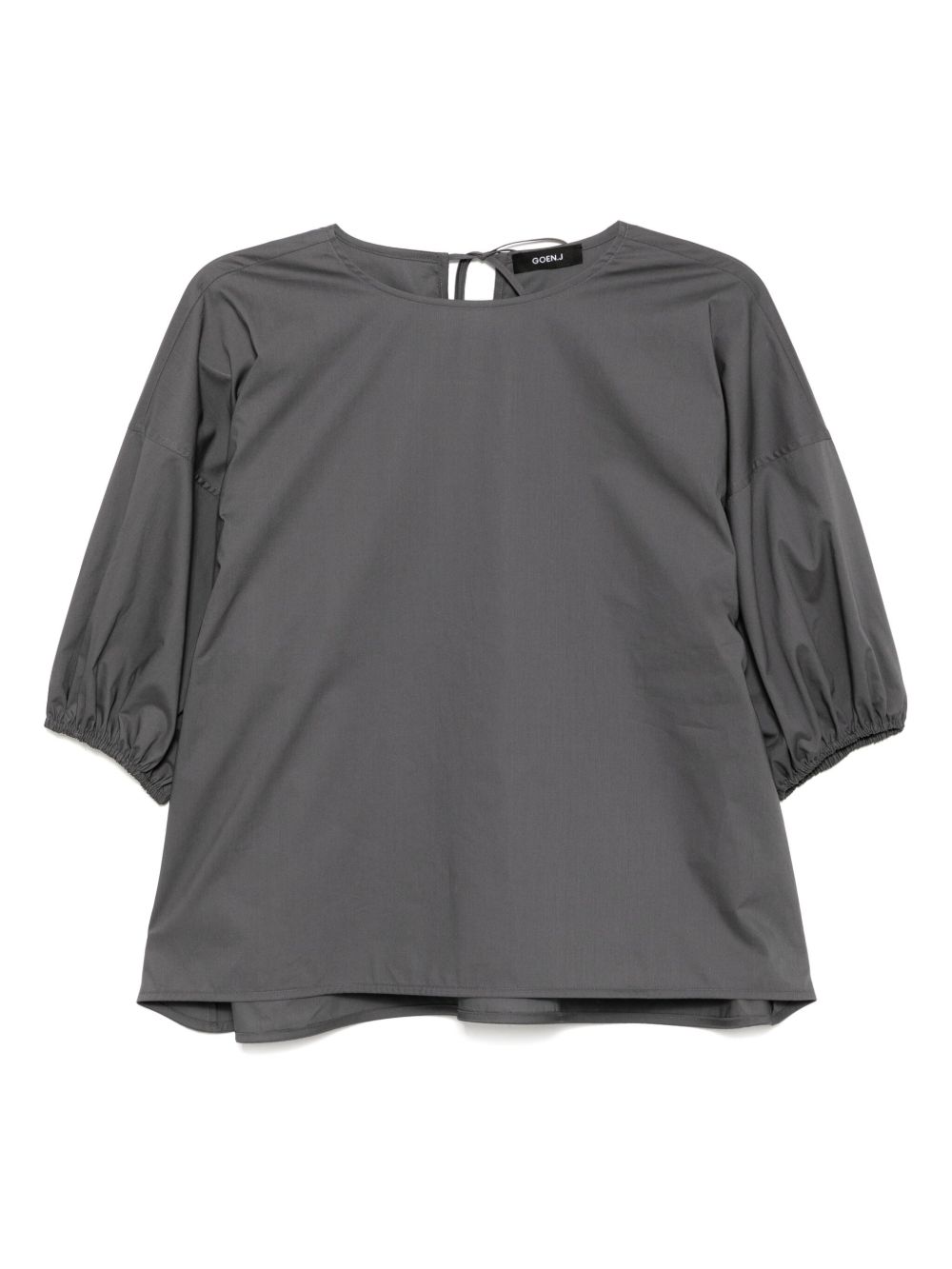 Goen.J balloon-sleeve top - Neutrals