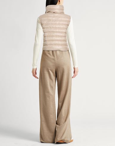 Resort Woman Vest Beige Size 10 Polyamide, Metallic fiber
