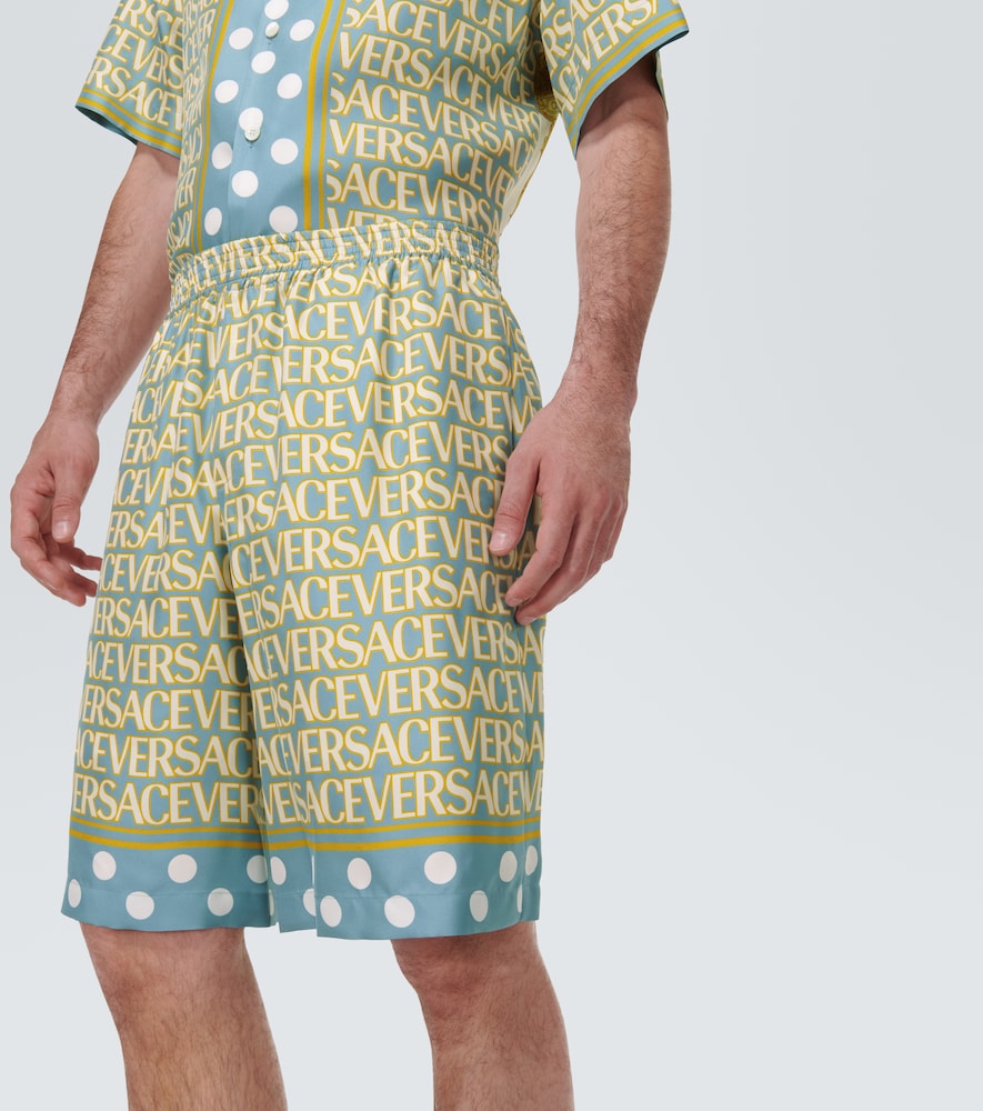 Versace Versace Allover silk shorts