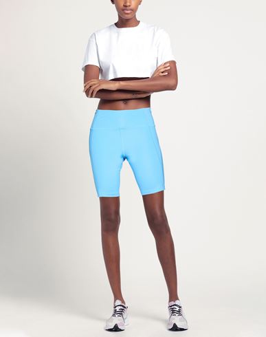 Woman Shorts & Bermuda Shorts Azure Size L Recycled polyester, Elastane