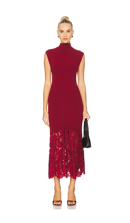 SAYLOR Dimitra Dress in Wine. XS. Also in L