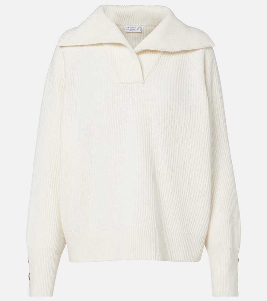 Wool, cashmere and silk sweater