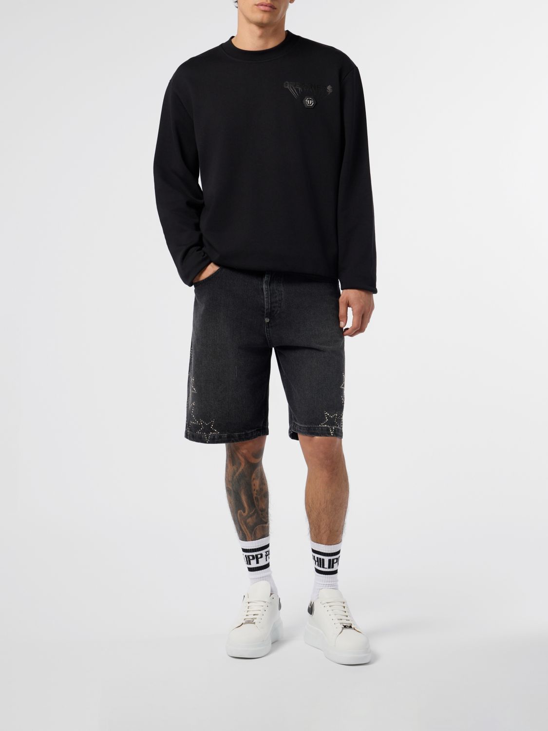 Sweatshirt Men color Black