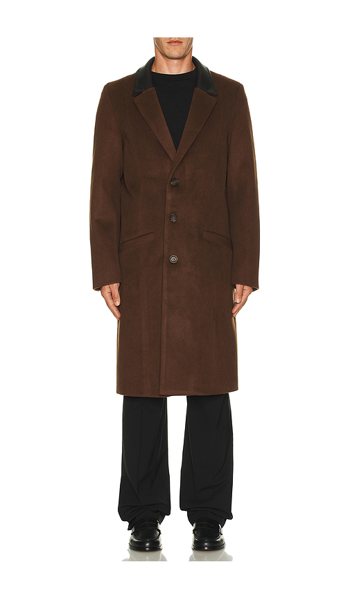 Unreal Fur Dawn Coat in Brown. L. Also in M, S, XL/1X