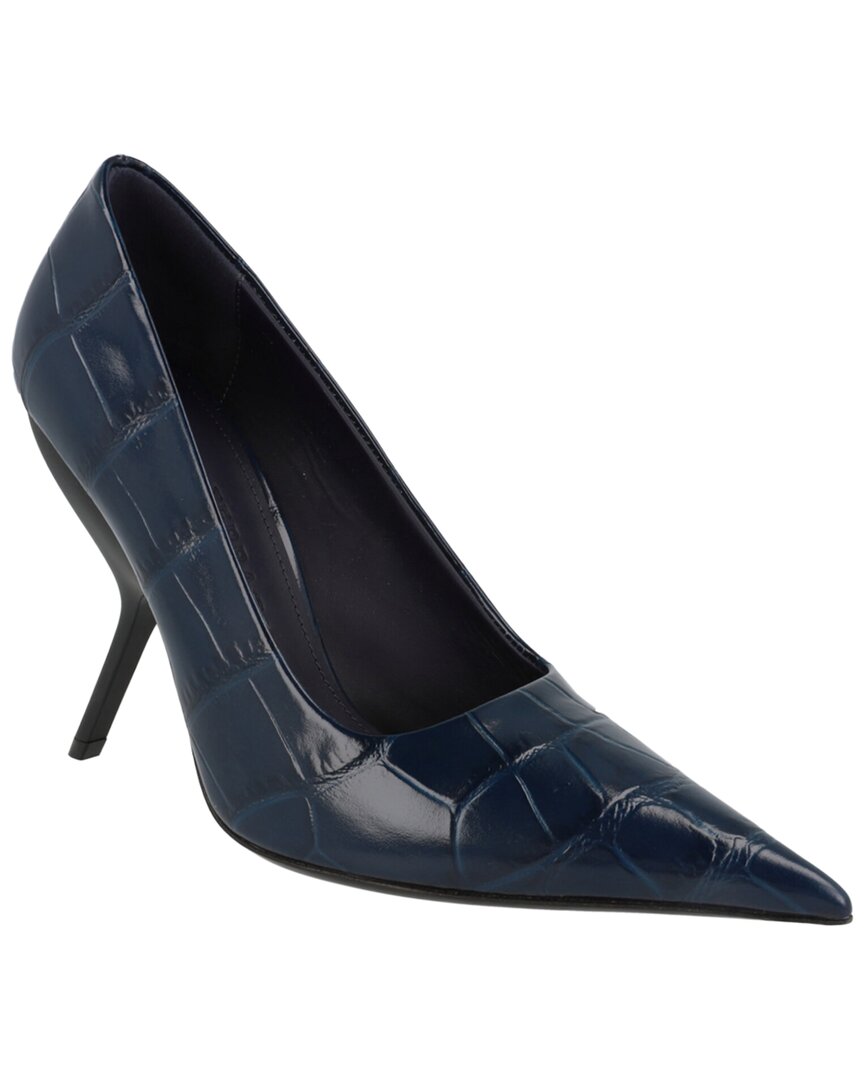 Dnu Inv Eva X5 Croc Embossed Leather Pump