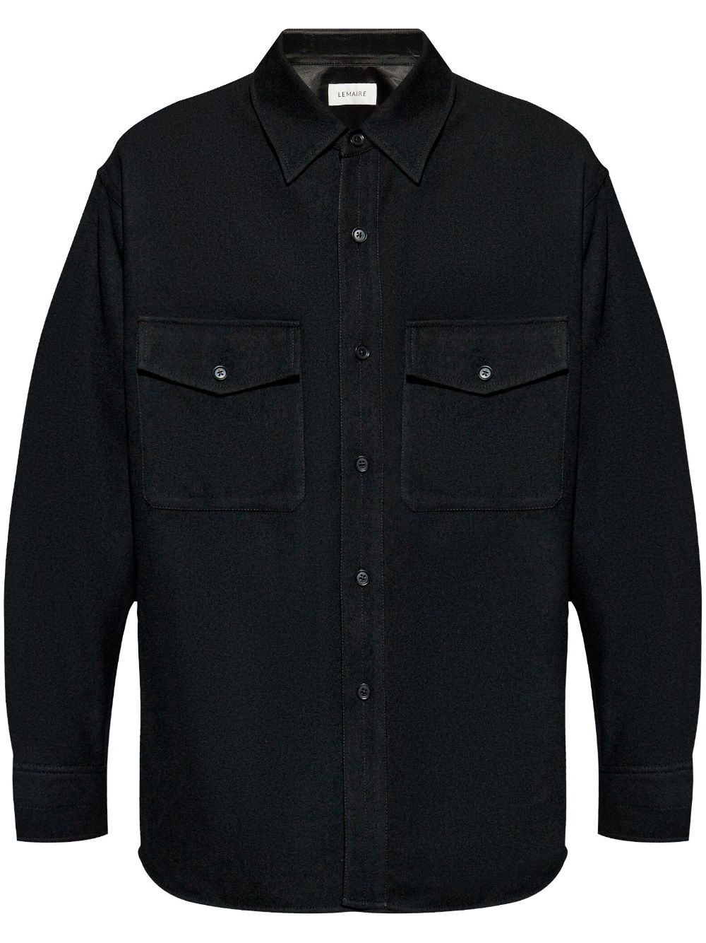 Long-sleeve buttoned jacket - Black