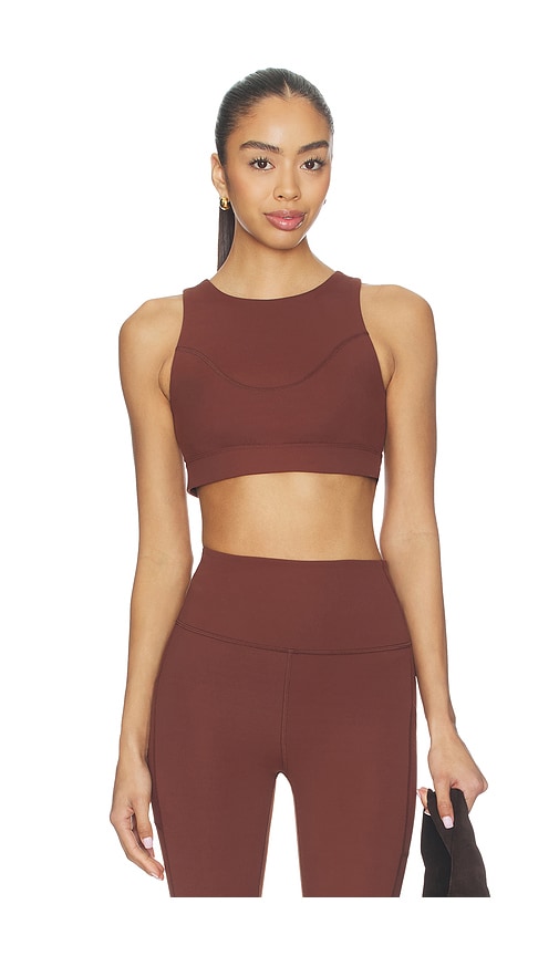 Halfdays Kara Sports Bra in Brown. - M also in L, S