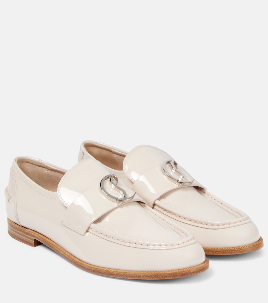 Christian Louboutin CL Moc patent leather loafers