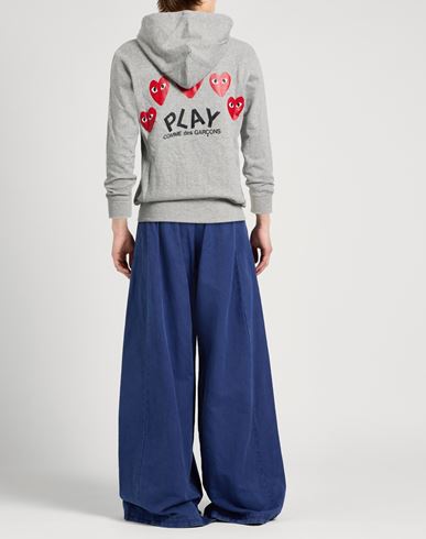 Comme Des Garçons Play Man Sweatshirt Grey Size S Cotton