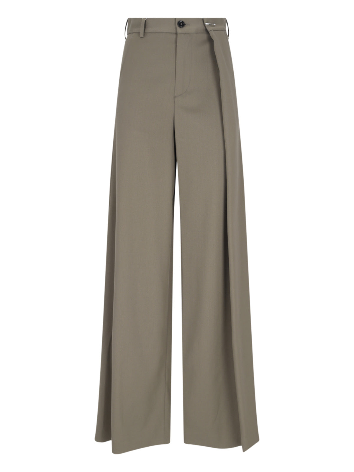 Wool-Blend Tailored Trousers with Stretch