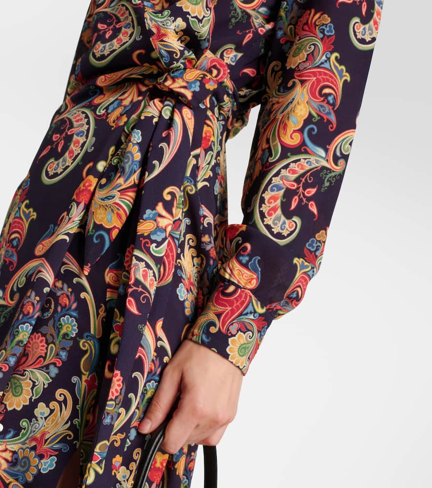 Paisley shirt dress