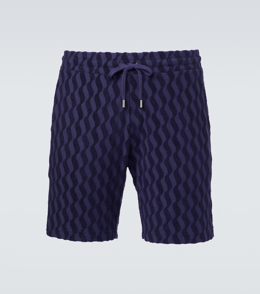 Augusto cotton-blend terry shorts
