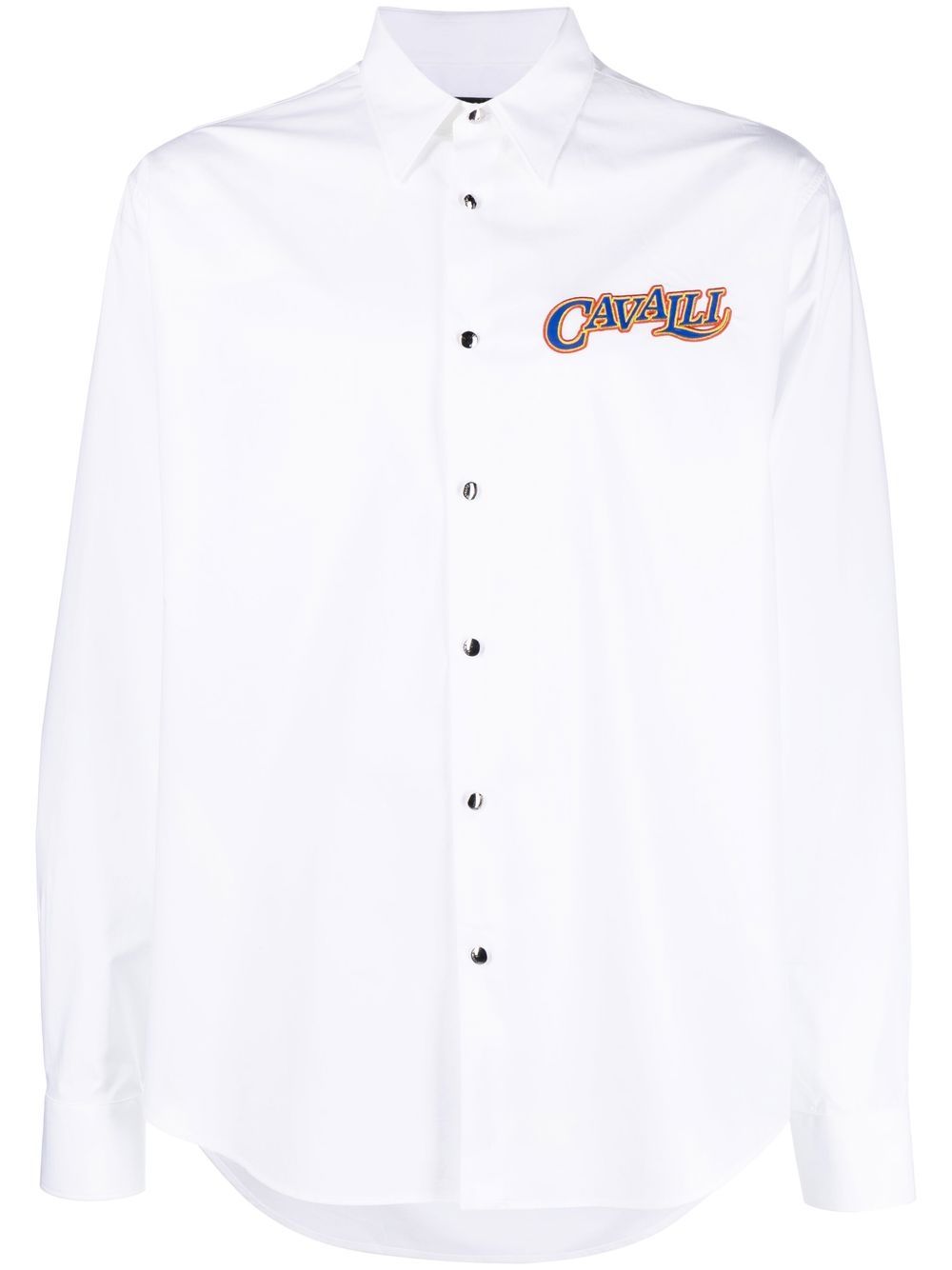 Embroidered logo shirt - White