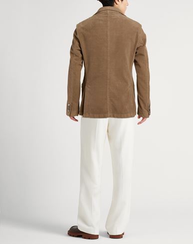 Man Blazer Camel Size 36 Cotton, Elastane