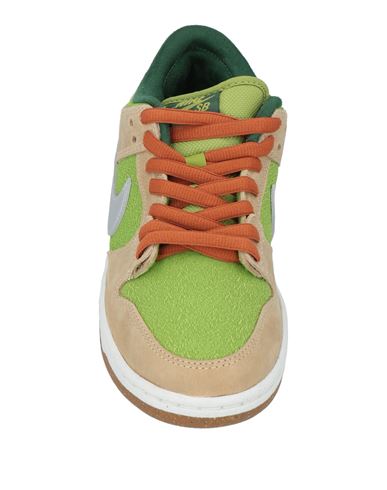 Woman Sneakers Lime green Size 4 Textile fibers, Leather