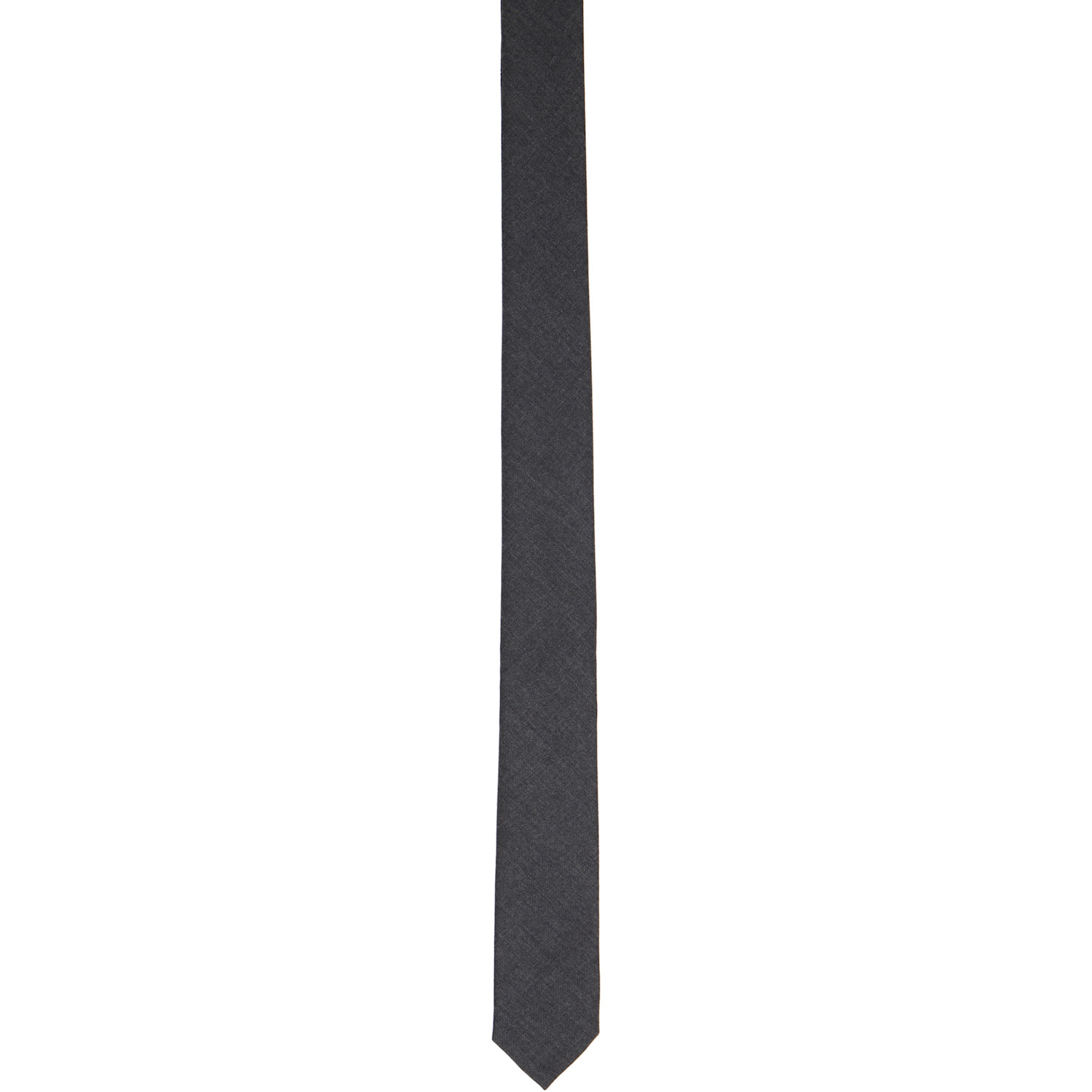 Gray Twill Classic Tie