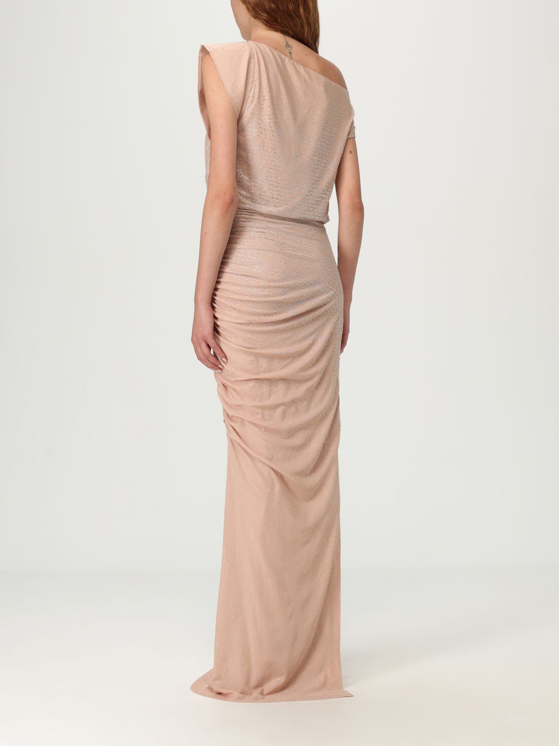 Genny crystal-embellished maxi dress - Neutrals