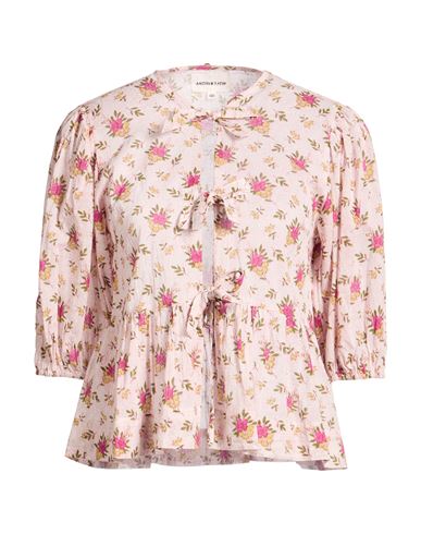 Woman Shirt Light pink Size 4 Cotton