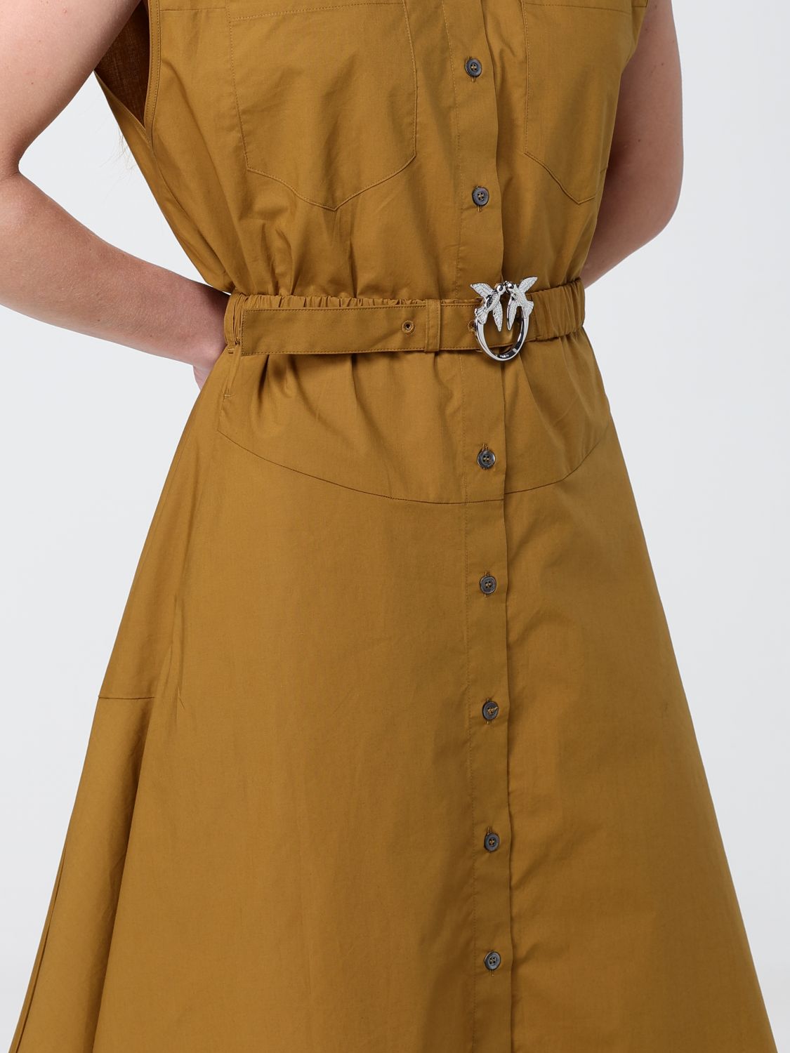 Dress Woman color Tobacco