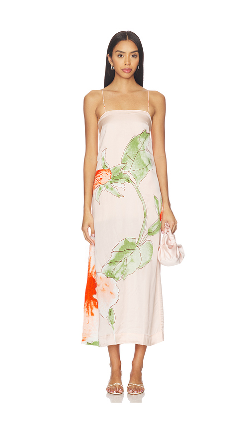 SWF Spaghetti Strap Midi Dress in Pink. S. Also in