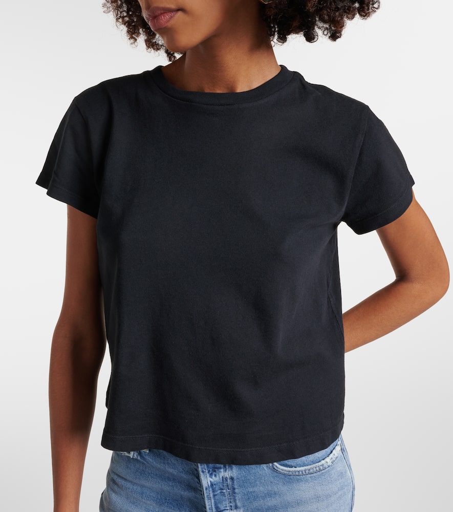 Adine cropped cotton jersey T-shirt