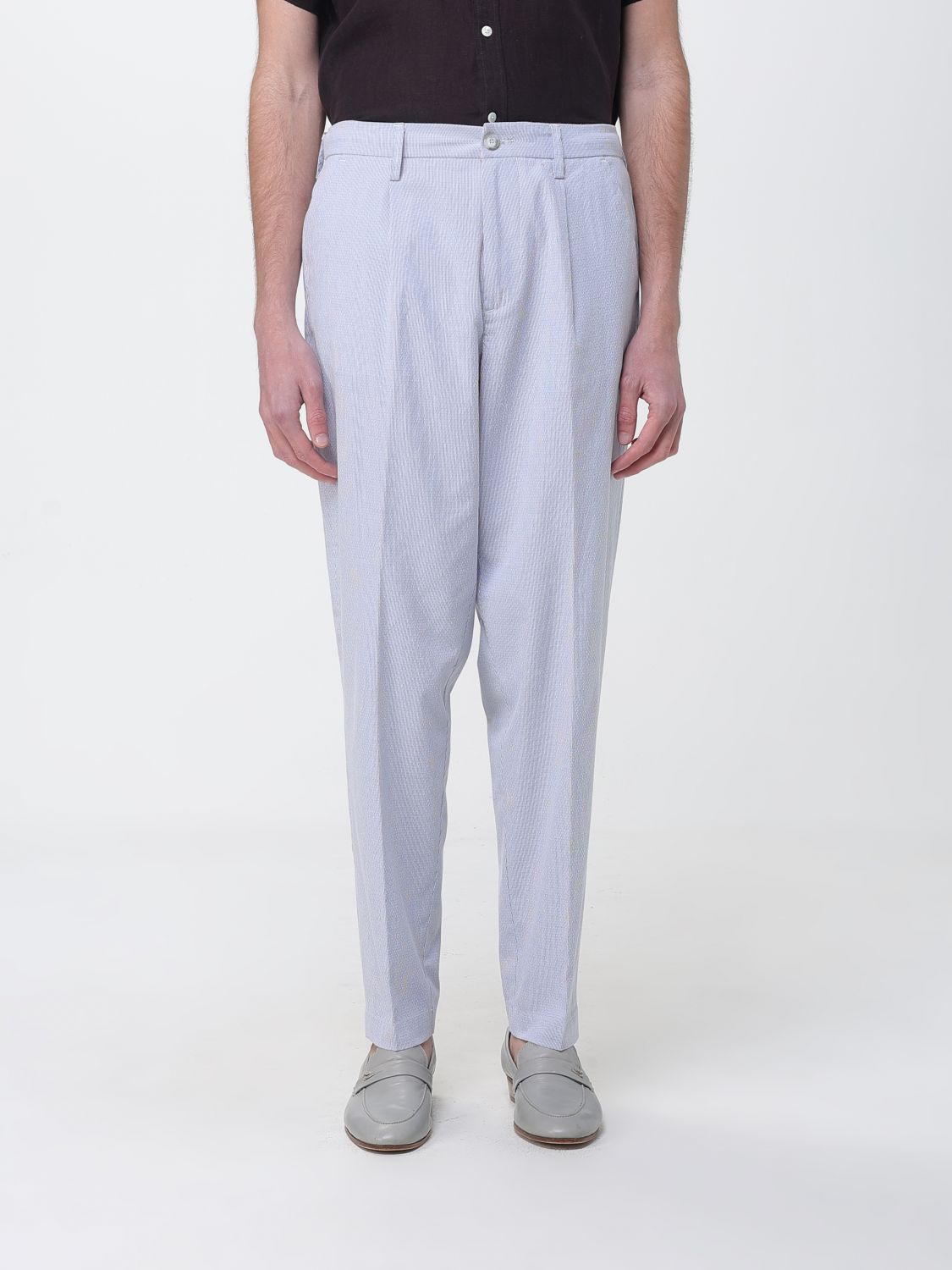 Pants Men color Gnawed Blue
