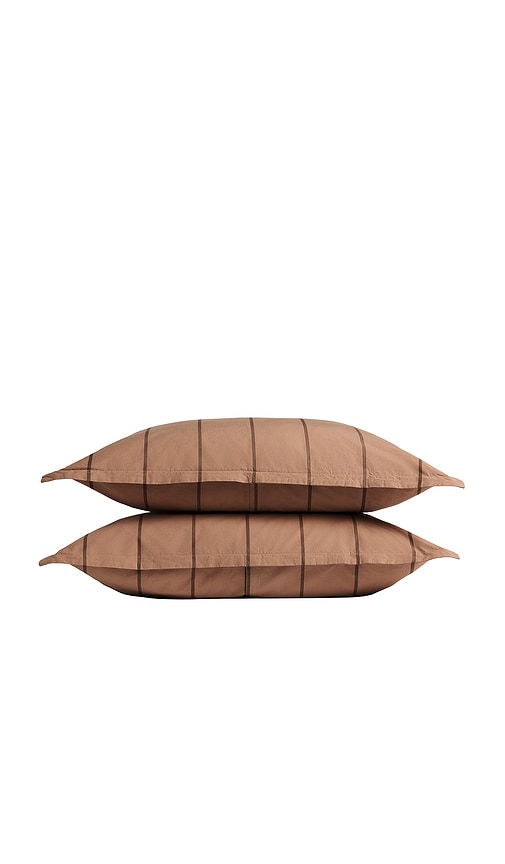 Parachute pillow percale sham set en color rojo STANDARD tambiÃ©n en