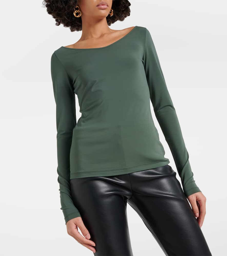 Ragazza jersey crêpe top